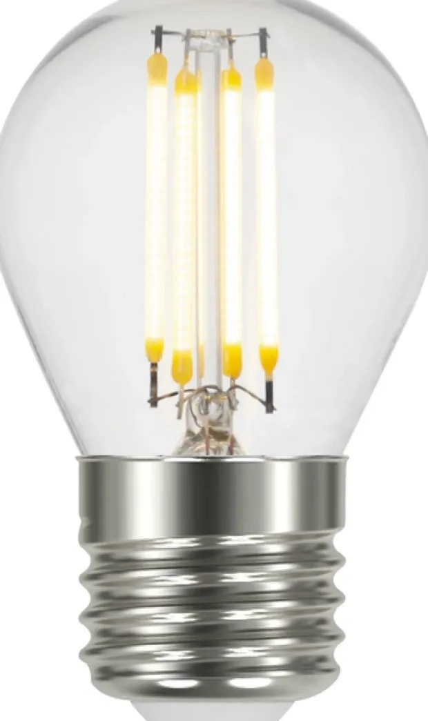 LED E27 krone dimbar 4W klar