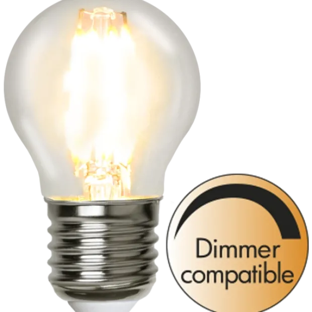 LED E27 krone dimbar 4,2W klar