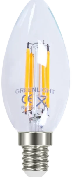 LED E14 mignon dimbar 4W 350lm klar