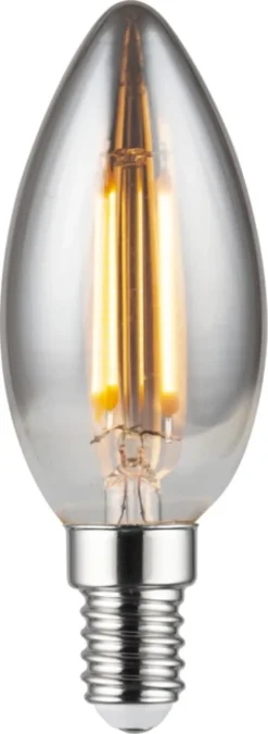 LED E14 mignon dimbar 5W smoke