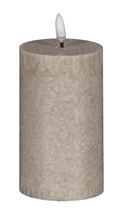 LED Olive kubbelys 13cm grå