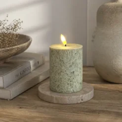 LED Olive kubbelys 10cm grønn