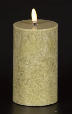 LED Olive kubbelys 13cm grønn