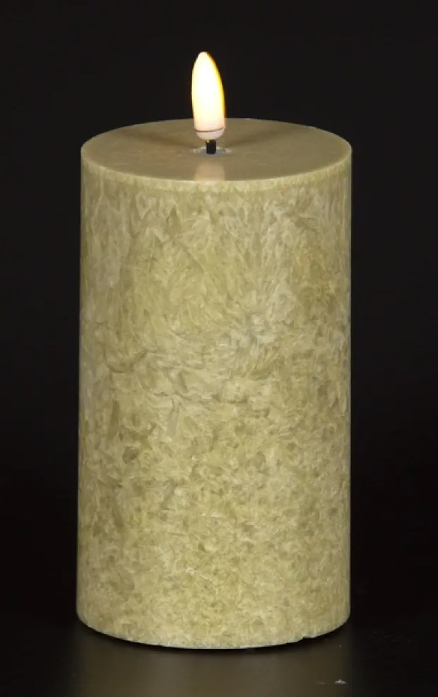 LED Olive kubbelys 13cm grønn