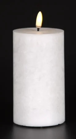 LED Olive kubbelys 13cm hvit