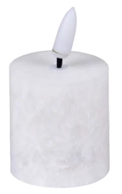 LED Olive telys 2pk. hvit