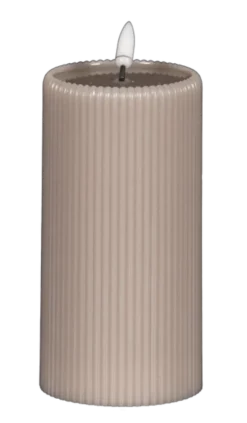 LED Soy kubbelys 15cm grå