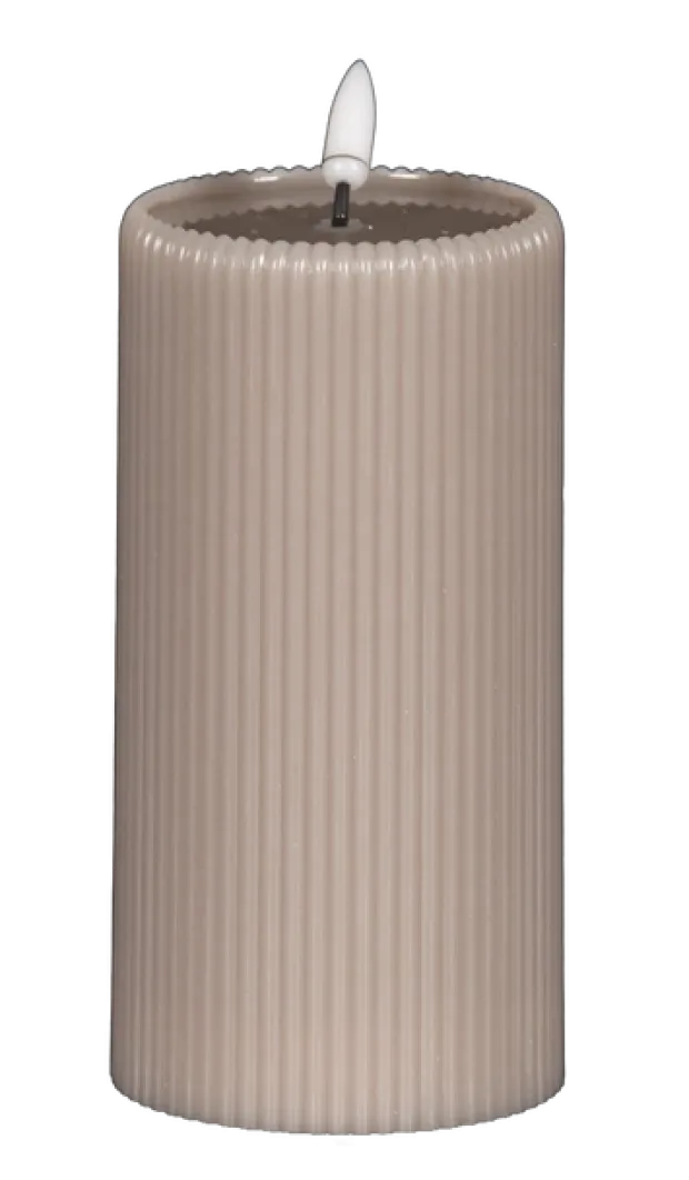 LED Soy kubbelys 15cm grå