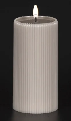 LED Soy kubbelys 15cm grå