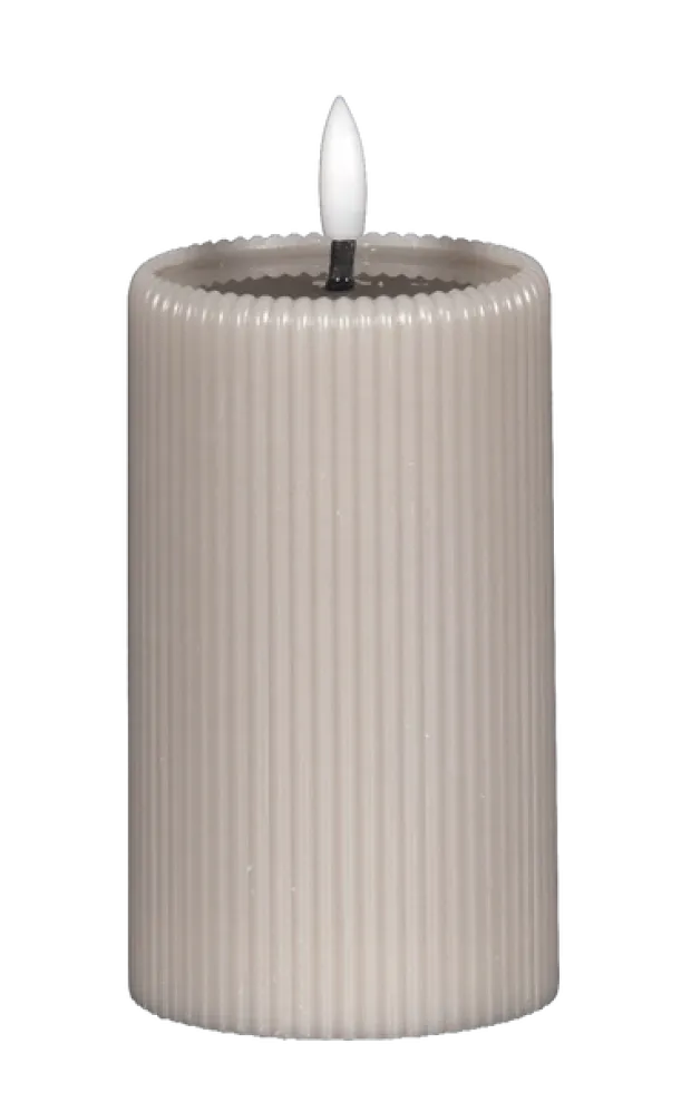 LED Soy kubbelys 12,5cm grå
