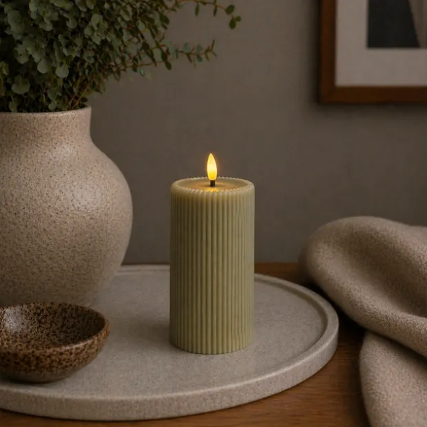 LED Soy kubbelys 15cm grønn