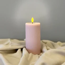 LED Soy kubbelys 15cm rosa
