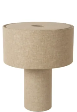Leeroy bordlampe 42cm beige