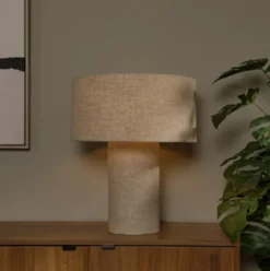 Leeroy bordlampe 42cm beige