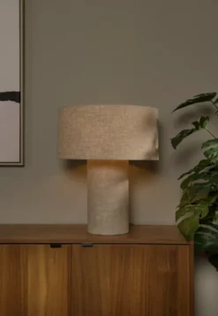 Leeroy bordlampe 42cm beige