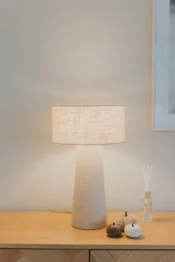 Leeroy bordlampe 30cm beige