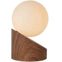 Len bordlampe 16cm brun