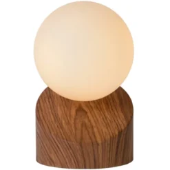 Len bordlampe 16cm brun