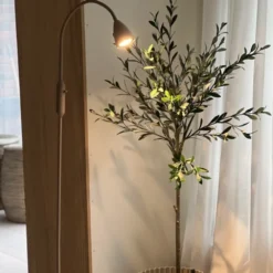 Lina leselampe gulv 1lys 150cm beige