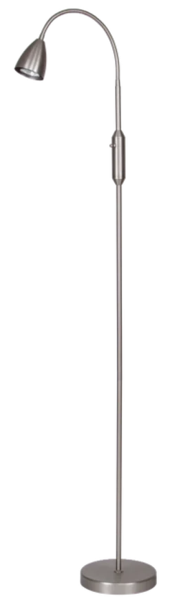 Lina leselampe gulv 1lys 150cm stål