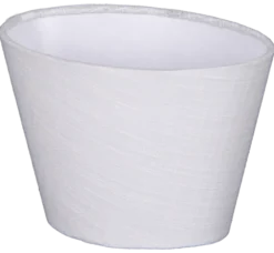 Lina skjerm oval 20cm hvit