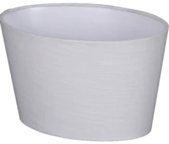 Lina skjerm oval 29cm hvit
