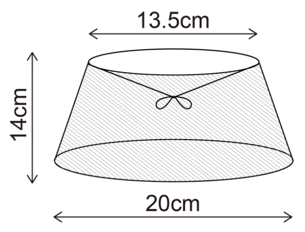 Lina skjerm oval 20cm rust