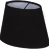 Lina skjerm oval 20cm sort