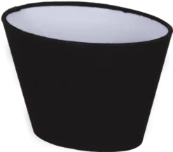 Lina skjerm oval 20cm sort
