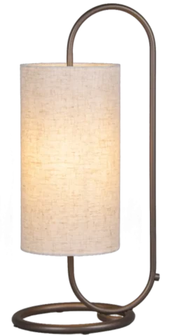 Loop bordlampe 48cm brun