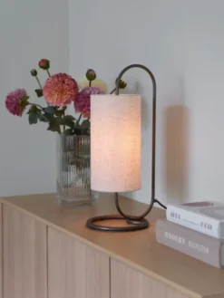 Loop bordlampe 48cm brun