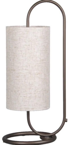 Loop bordlampe 48cm brun