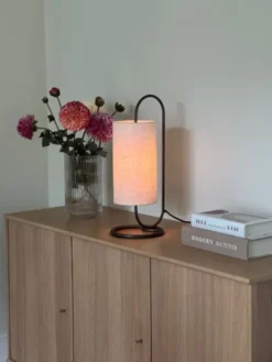 Loop bordlampe 48cm brun
