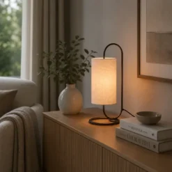 Loop bordlampe 48cm brun