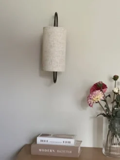 Loop vegglampe 48cm brun