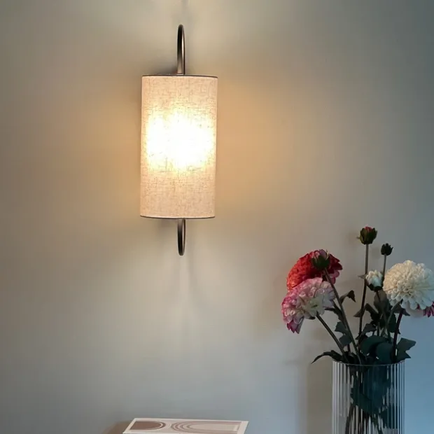 Loop vegglampe 48cm brun