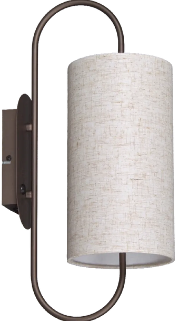Loop vegglampe 48cm brun