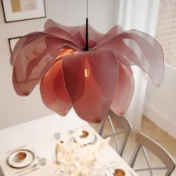 Lou Lou taklampe 80cm rosa