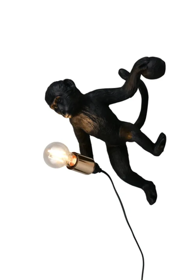 Louy vegglampe 36,5cm sort