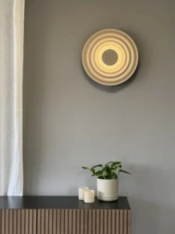 Lude LED vegglampe 40cm rosa