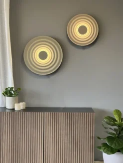 Lude LED vegglampe 40cm rosa