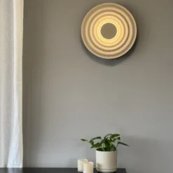 Lude LED vegglampe 40cm rosa