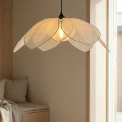 Luftig Lotus taklampe 80cm natur