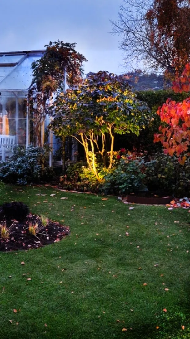 Luna LED utelampe spot startpakke IP65 2pk. grå