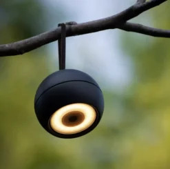 Lunex LED oppladbar IP54 sort