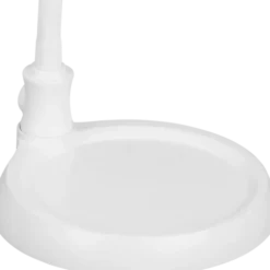 Lupelampe LED bordlampe klypefeste 56cm hvit