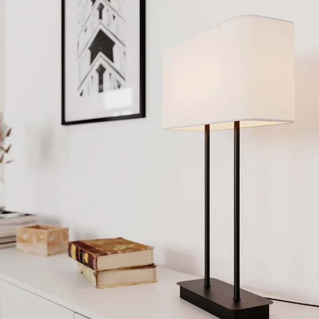 Luton bordlampe 56cm sort