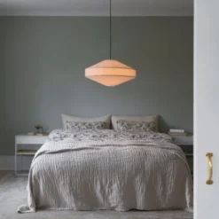 Luxe taklampe 65cm beige
