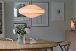 Luxe taklampe 65cm beige