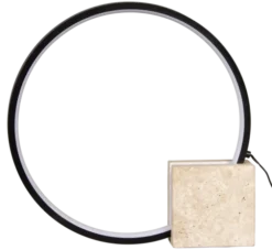 Lyon bordlampe 35cm sort